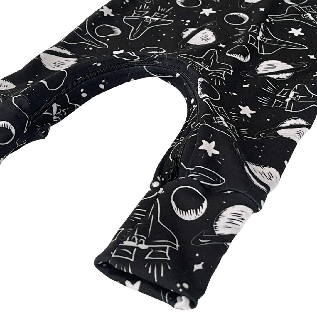 Space Sketches Zip Romper