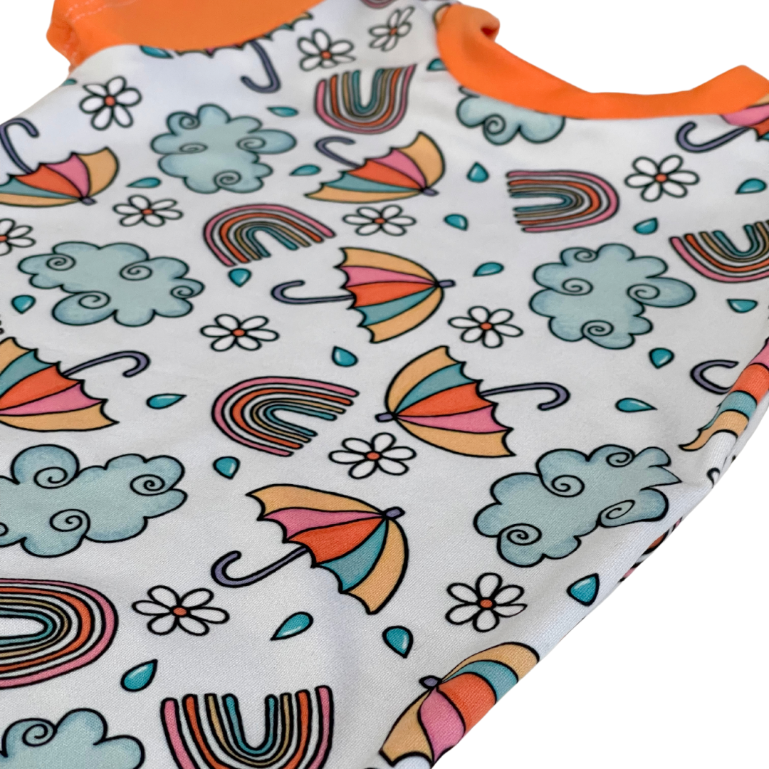 Spring Showers Zip Romper