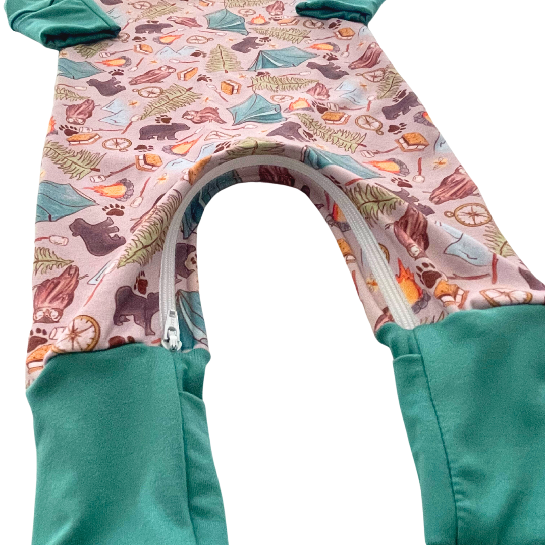 Camping Zip Romper - Zipease