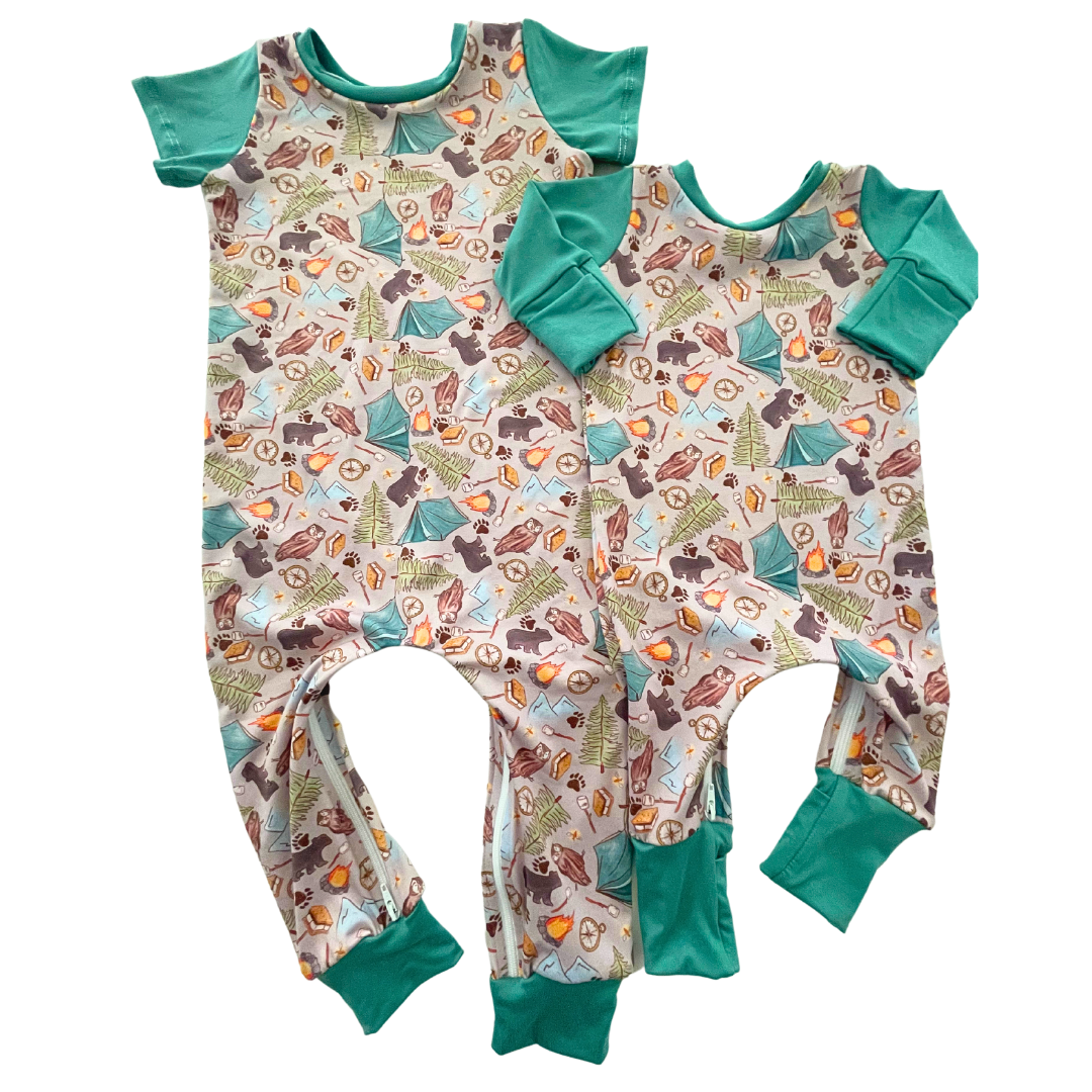 Camping Zip Romper - Zipease