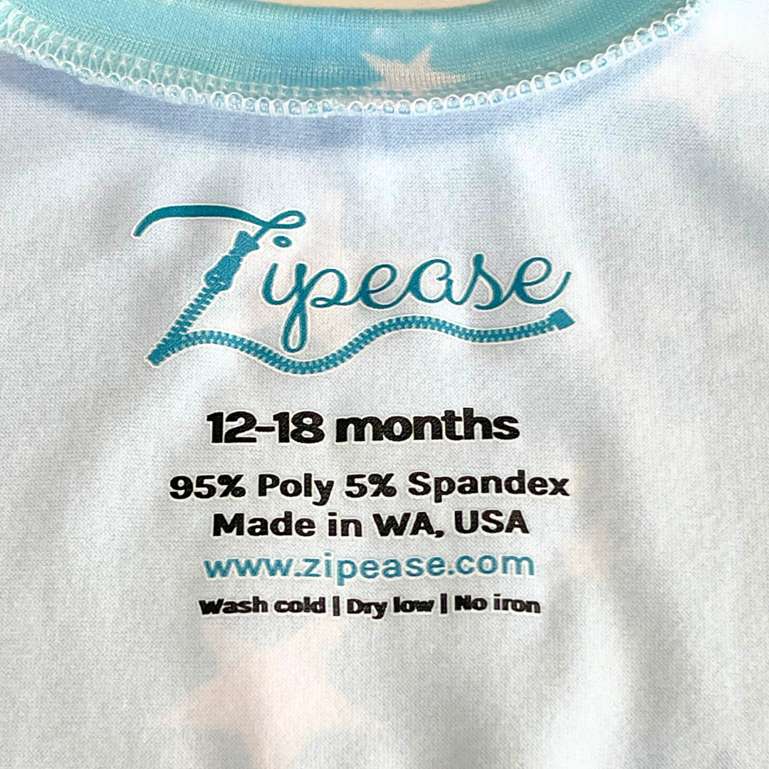Tie Dye Stars Bubble Zip Romper - Zipease