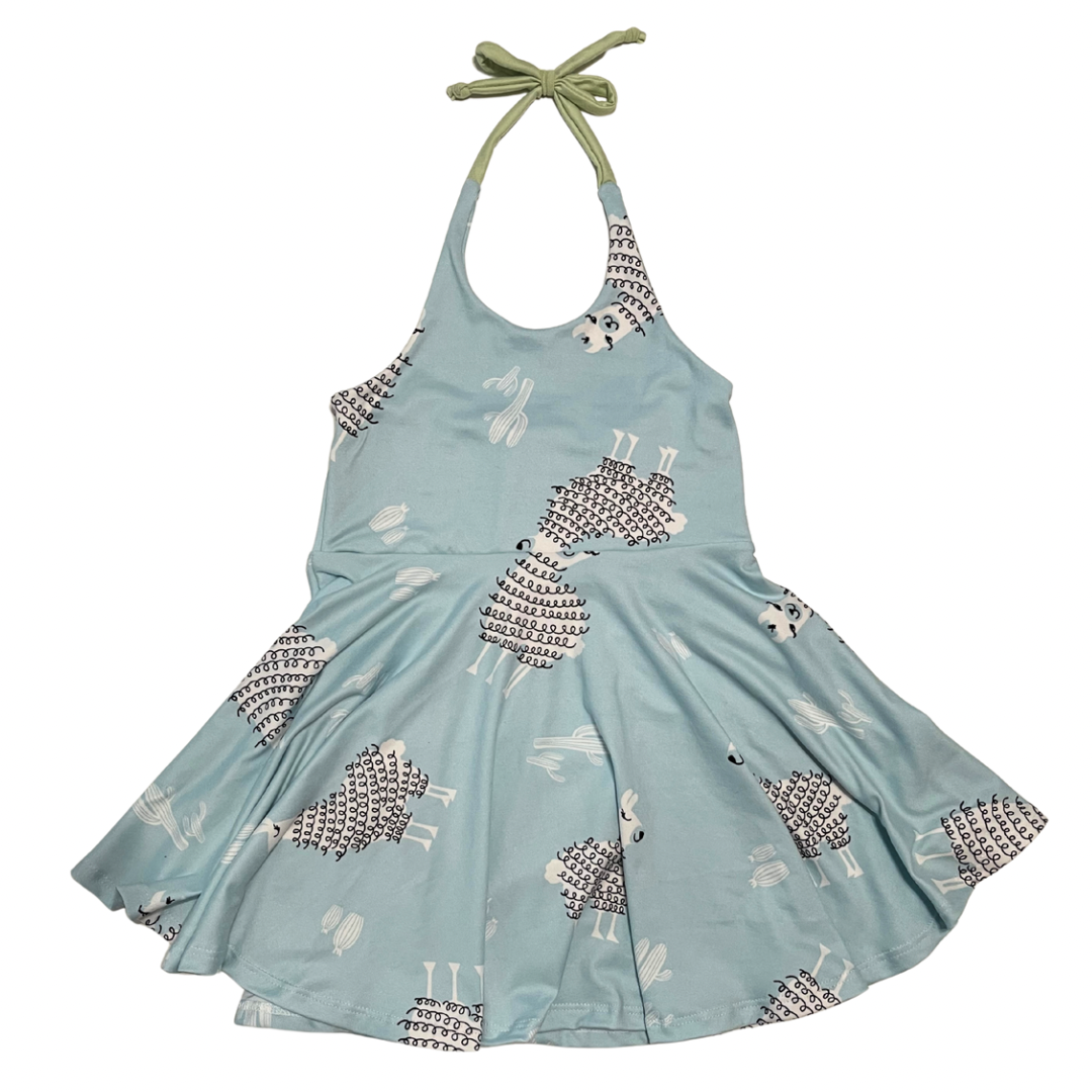 Llama Halter Twirl Dress