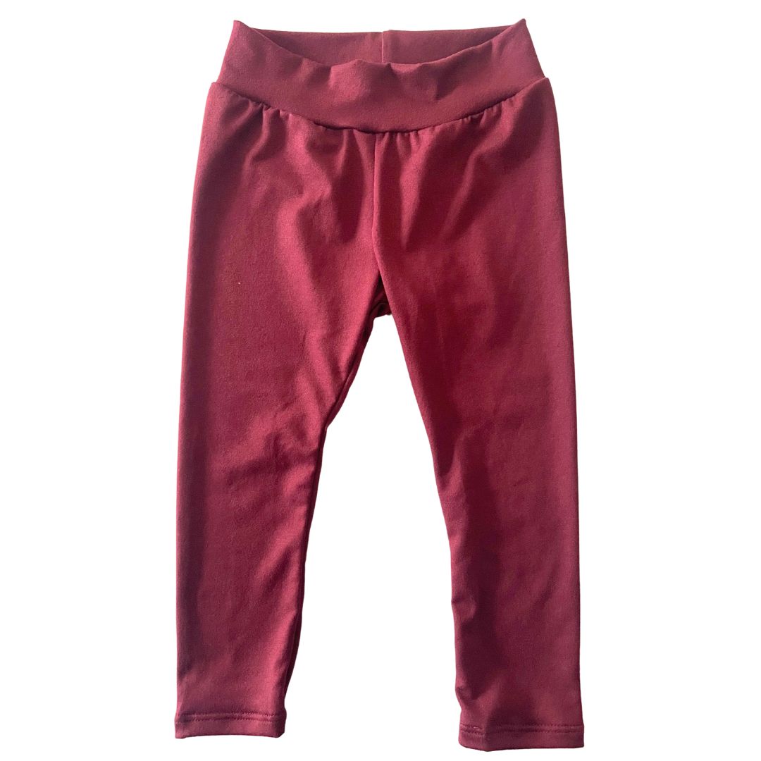 Burgundy leggings - Zipease