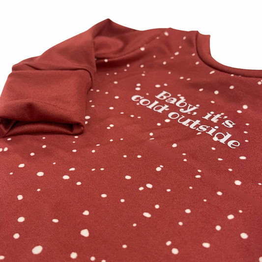 Baby It's Cold Outside Zip Romper