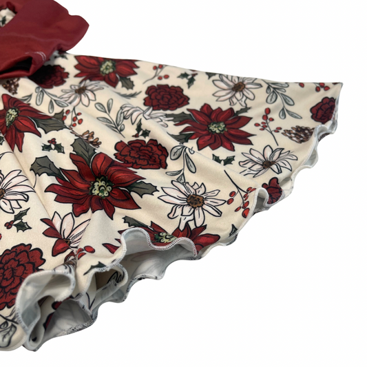 Poinsettia Twirl Dress