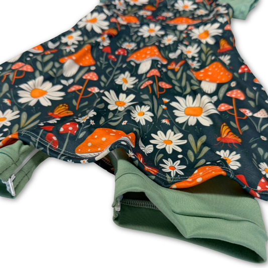 Mushroom Garden Skirted Shortease