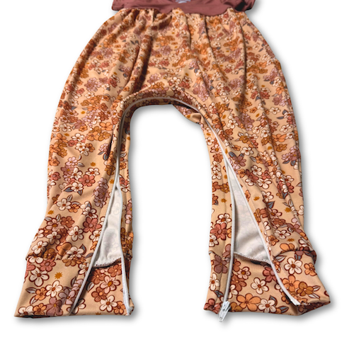 Muted Floral Bubble Zipease