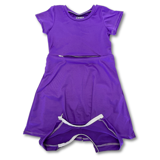 Purple G-Tube Skirted Shortease - Zipease