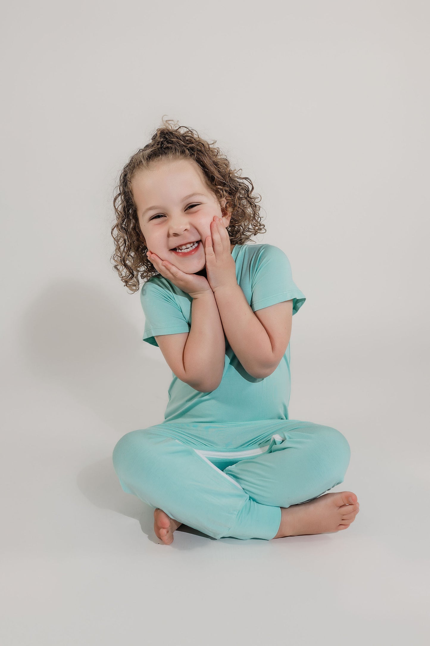 Mint Bamboo Lyocell Zip Romper - Zipease