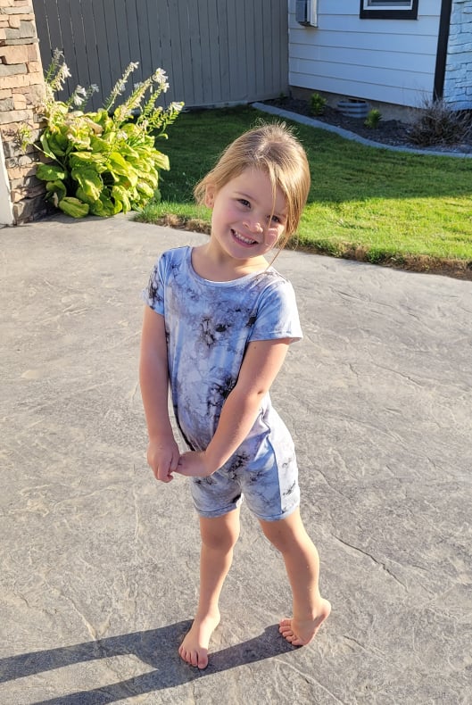 Grey Tie Dye Summer Zip Baby Romper - Zipease