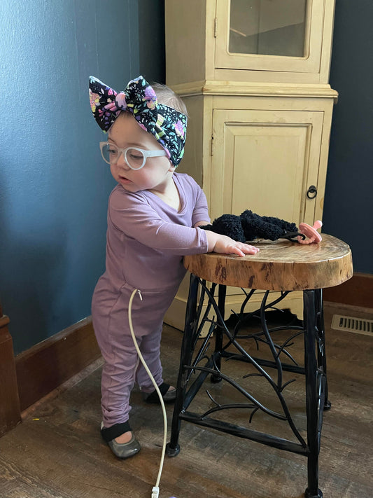 Solid Lavender with G-Tube Access - Zipease