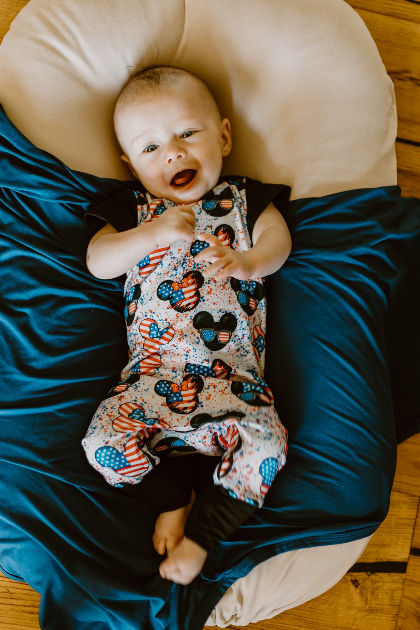 U.S. of Ears Zip Romper - Zipease