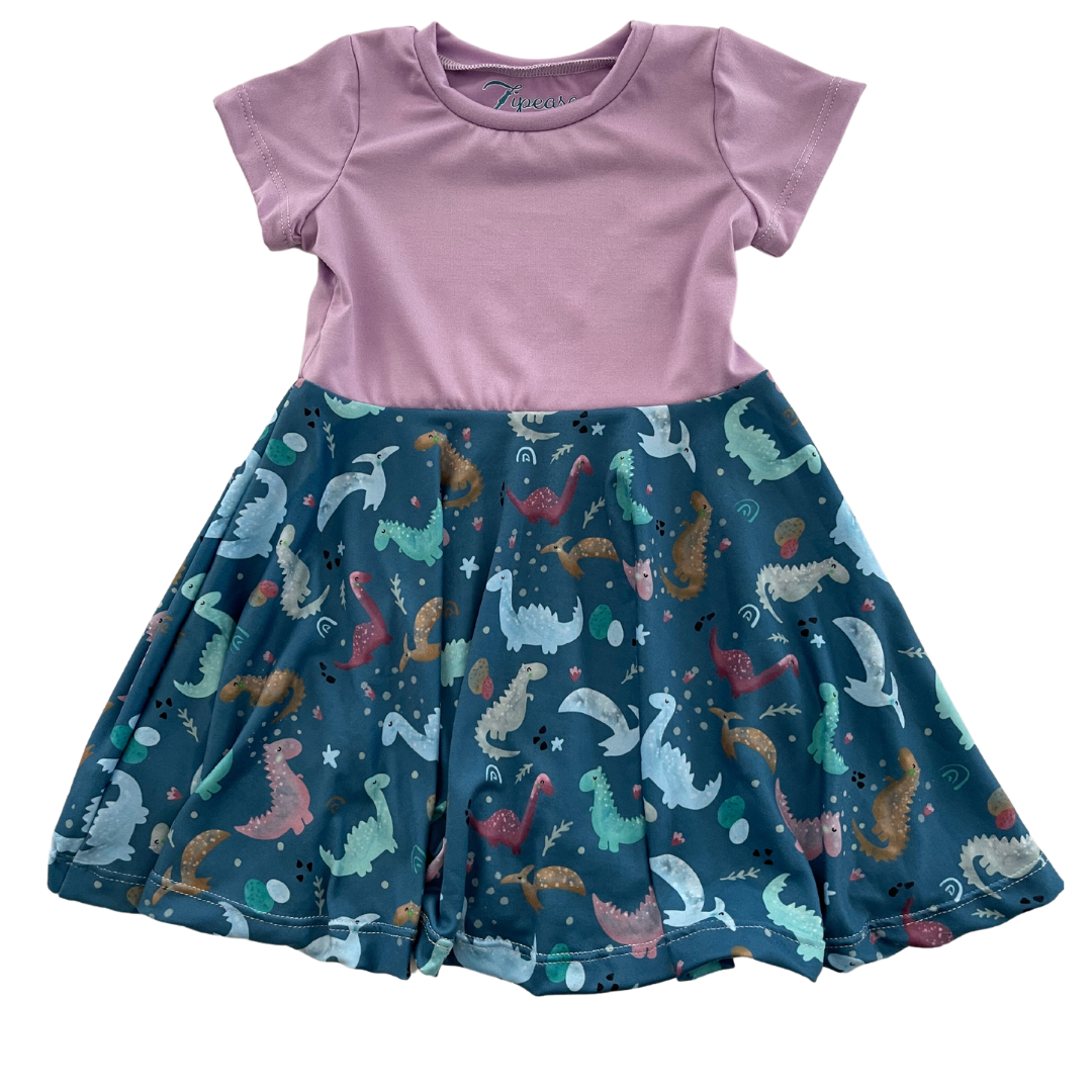 Zipease dress with matching shorts