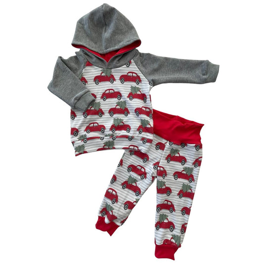 Red Cars Two-Piece Set - Zipease