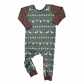 Green Fair Isle Zip Romper