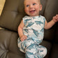 Sharks Zip Romper
