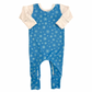 Blue Snowflake Zip Romper
