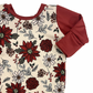 Poinsettia Zip Romper - Zipease