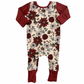 Poinsettia Zip Romper - Zipease