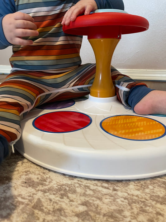 Fez Stripes Zip Romper