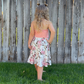 Pink Floral Halter Dress