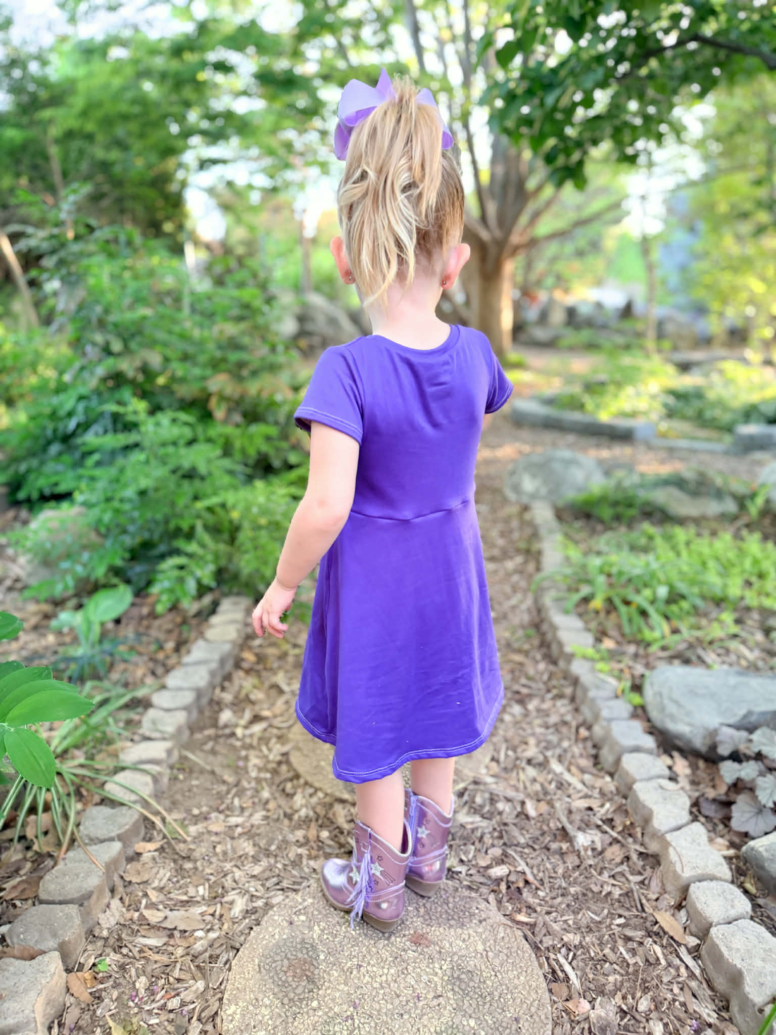 Purple Skirted Shortease - Zipease