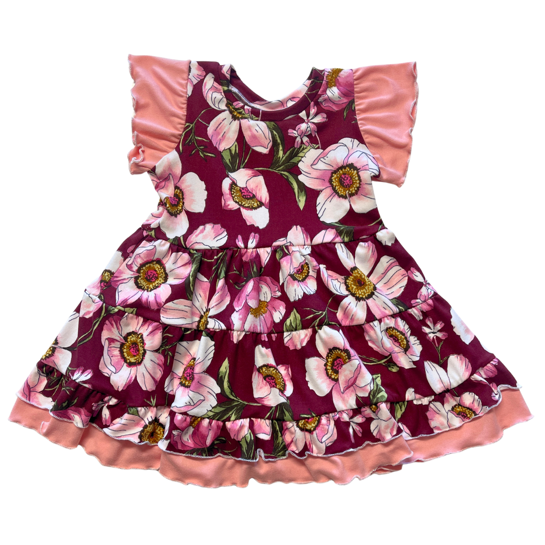Blossom Ruffle Dress - Zipease