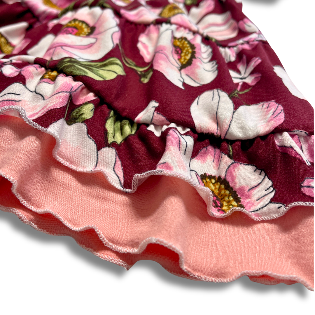 Blossom Ruffle Dress - Zipease