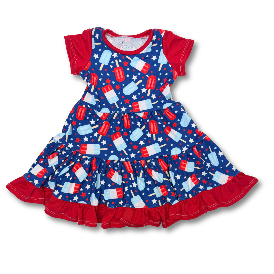 Bomb Pops Ruffle Dress