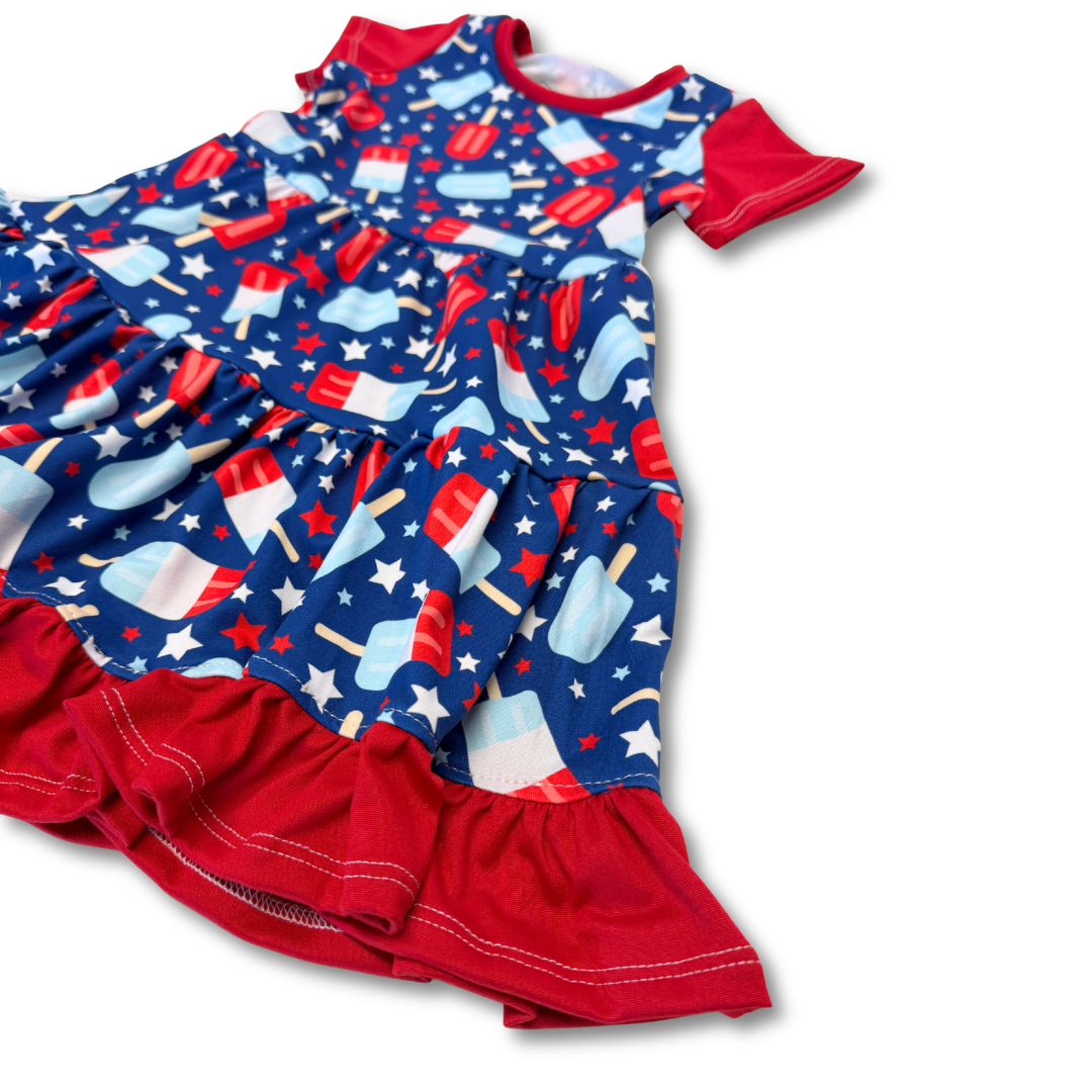 Bomb Pops Ruffle Dress