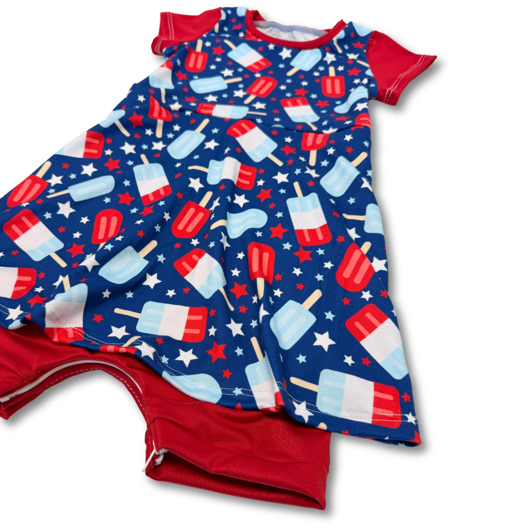 Bomb Pops Skirted Shortease
