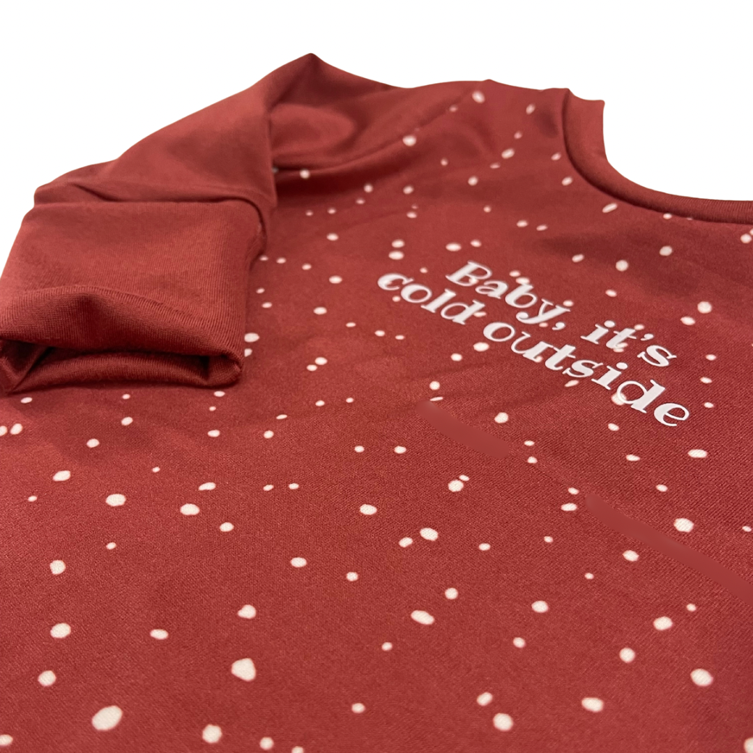 Baby It's Cold Outside Zip Romper