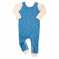 Blue Snowflake Zip Romper