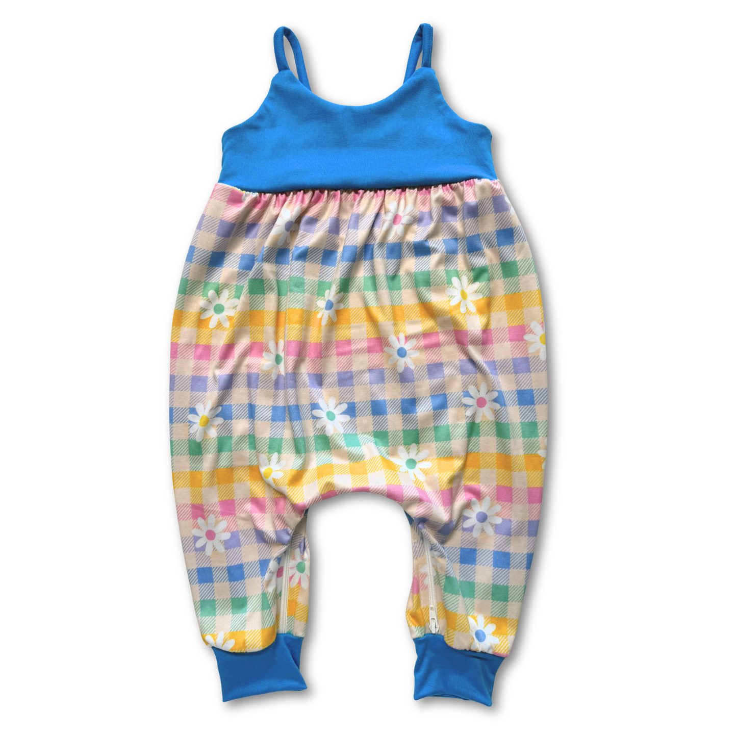 Daisy Plaid Bubble Zipease