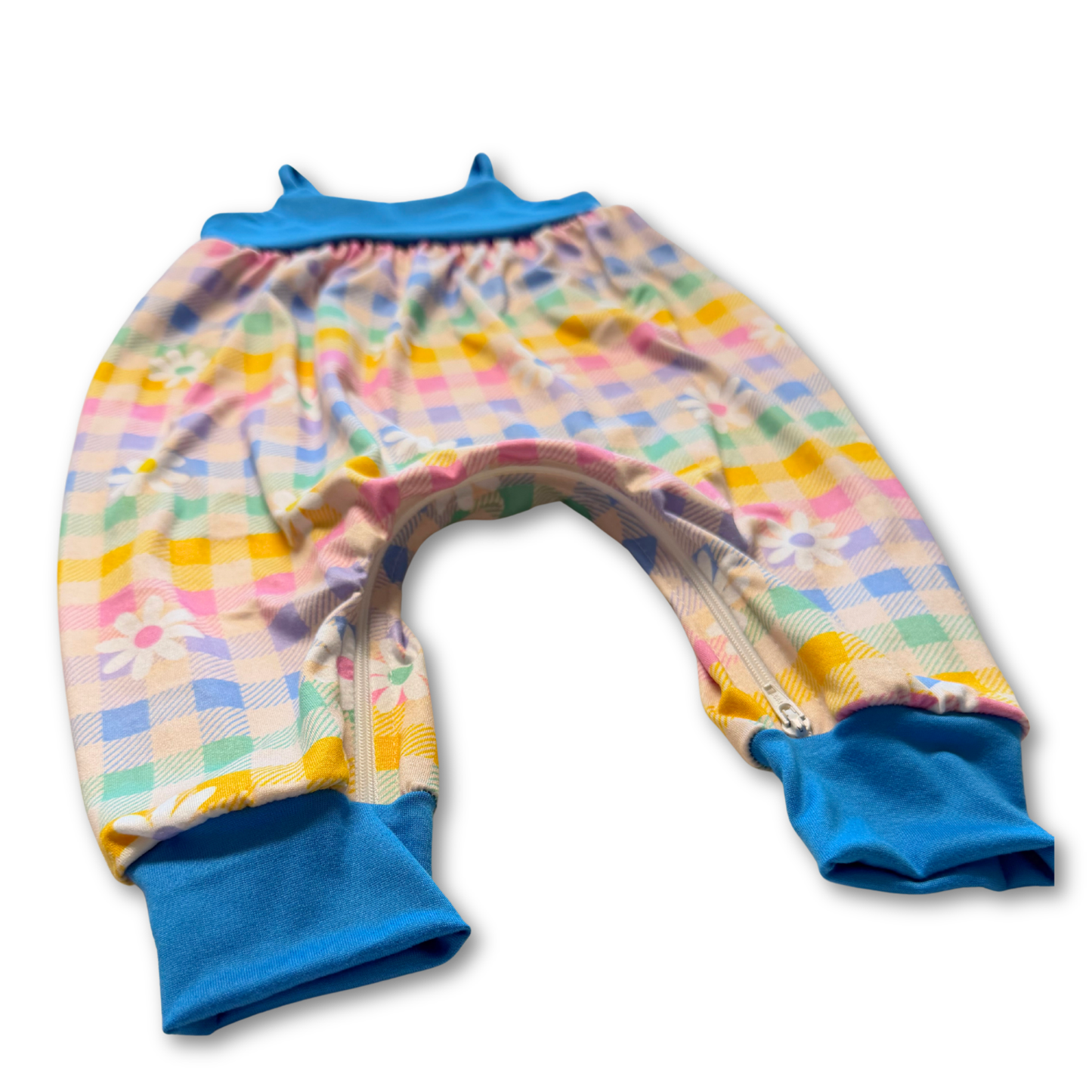 Daisy Plaid Bubble Zipease