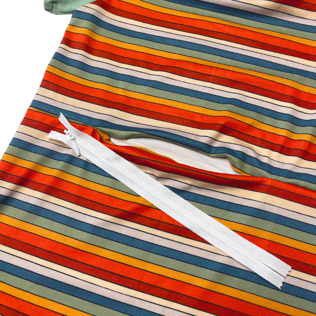 Fez Stripes G-Tube Zipease - Zipease