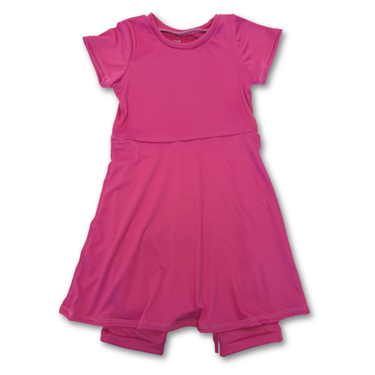 Hot Pink Skirted Shortease - Zipease