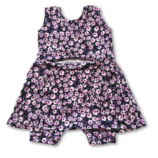 Lavender G-Tube Skirted Shortease