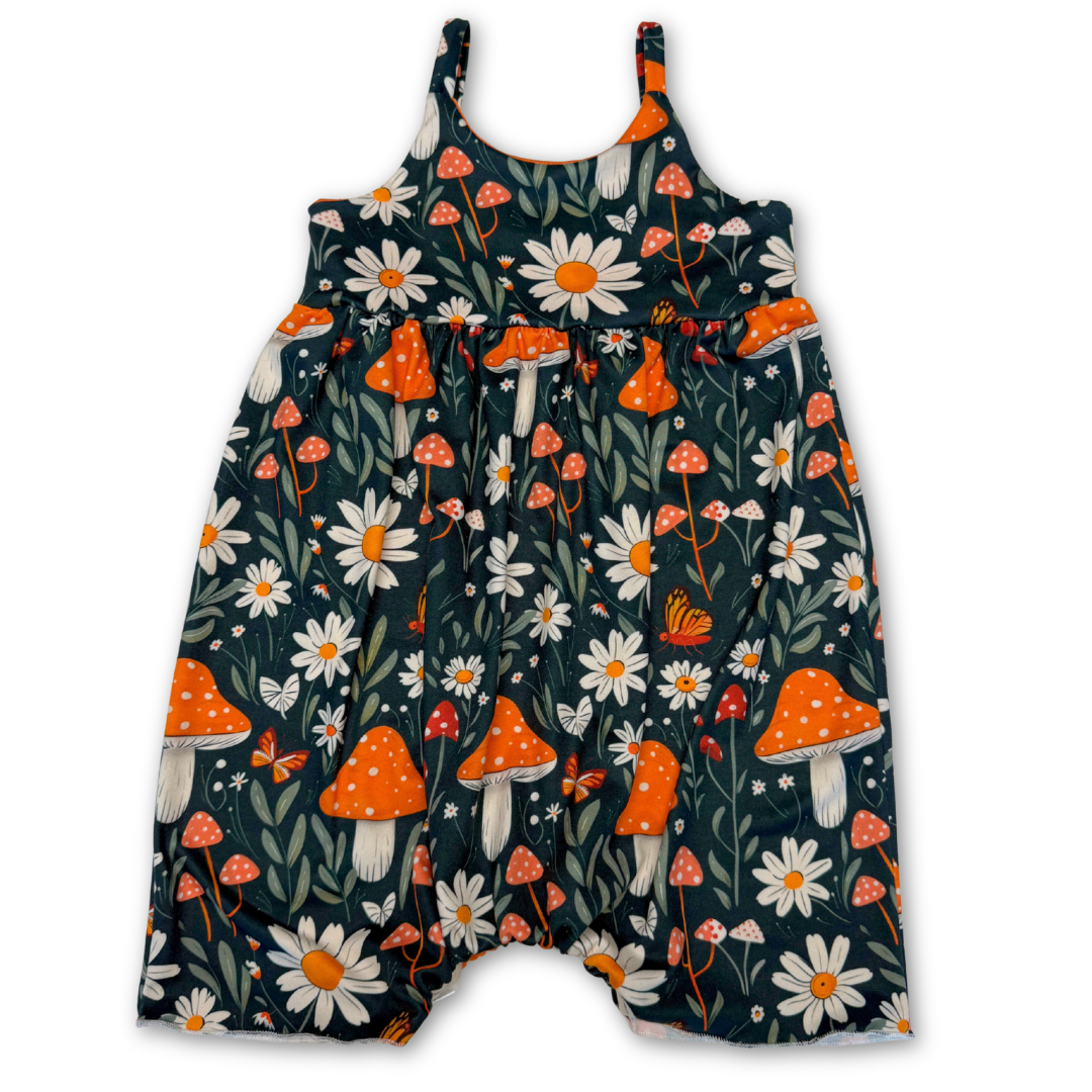 Mushroom Garden Bubble Shortease - Zipease
