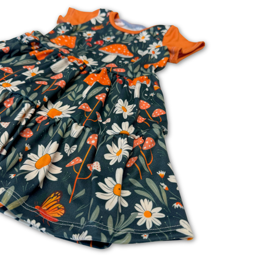 Mushroom Garden Ruffle Dress