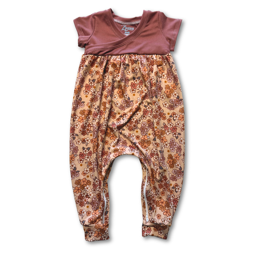 Muted Floral Bubble Zipease