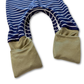 Navy Stripe G-Tube Zipease