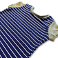 Navy Stripe G-Tube Zipease