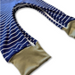 Navy Stripe G-Tube Zipease