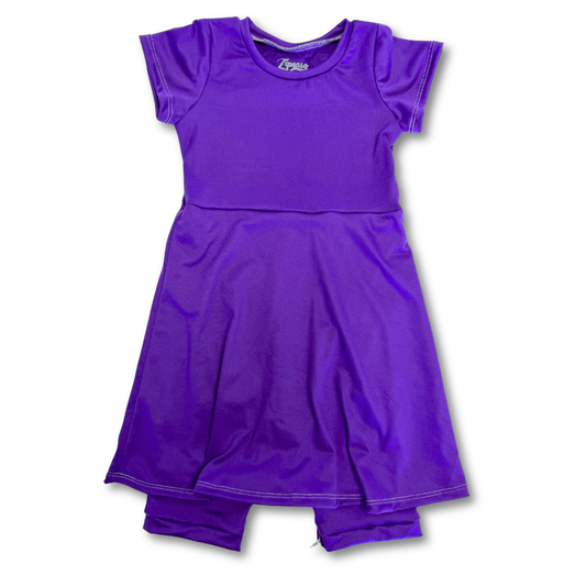 Purple Skirted Shortease - Zipease