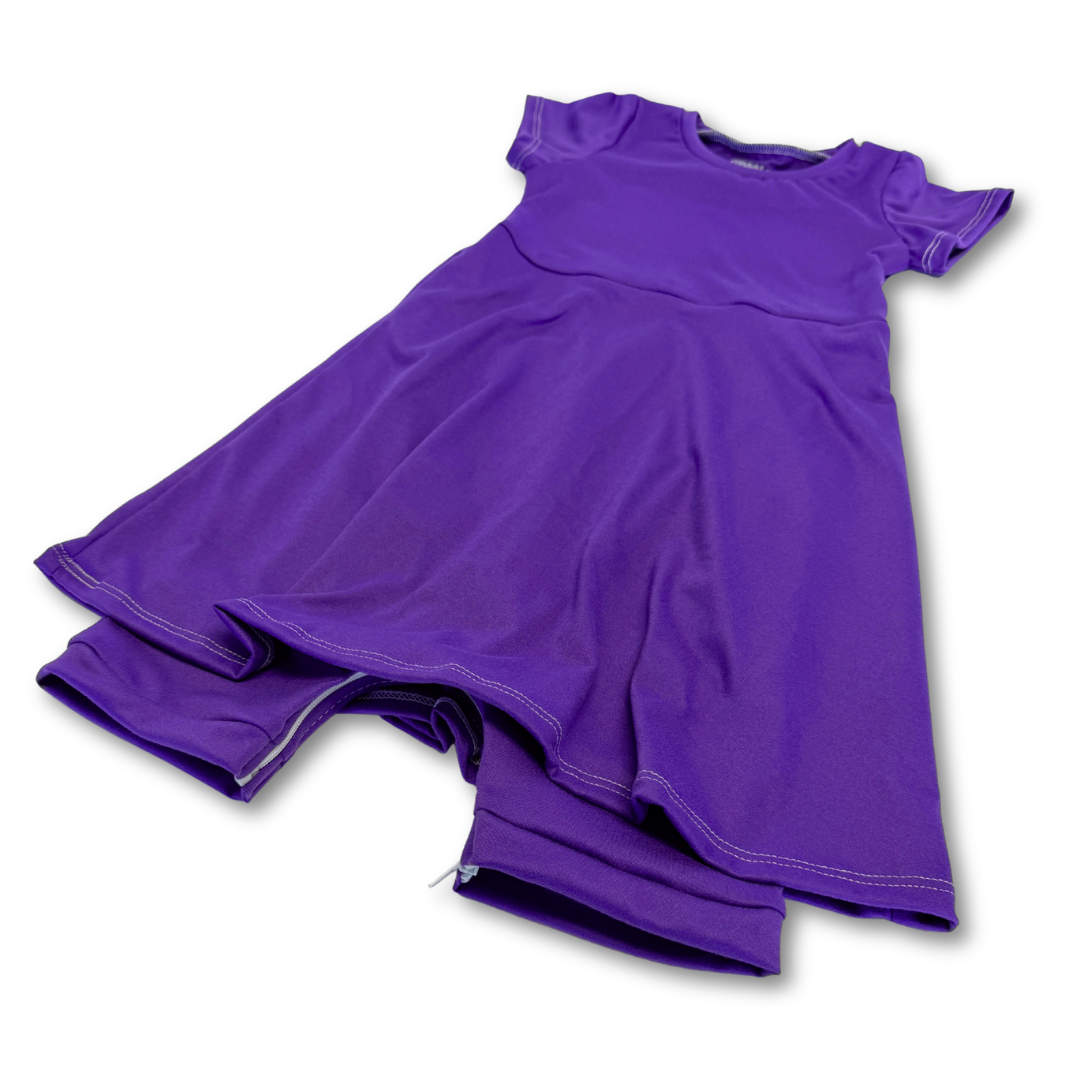 Purple Skirted Shortease - Zipease