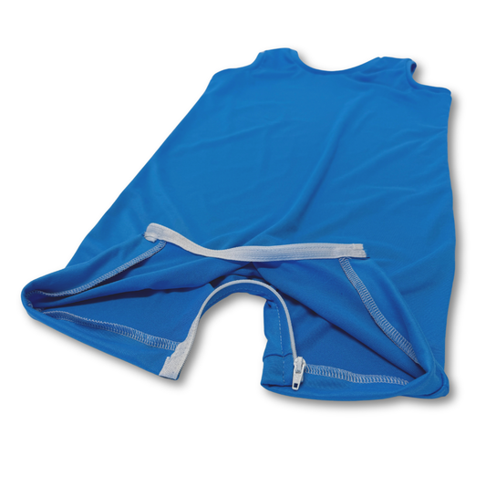 Sky Blue Shortease - Zipease