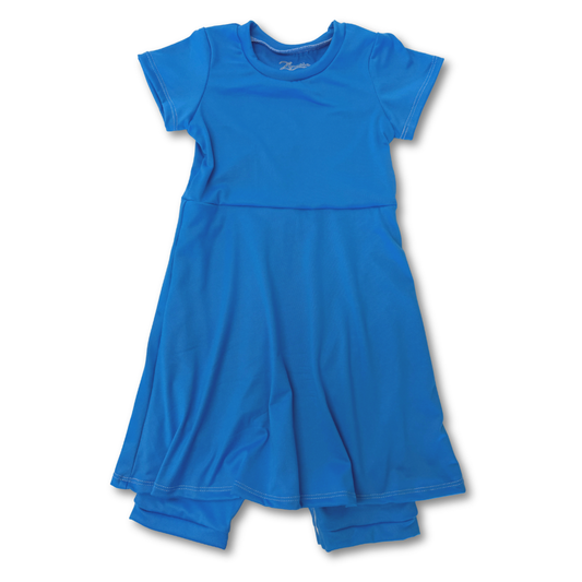 Sky Blue Skirted Shortease - Zipease