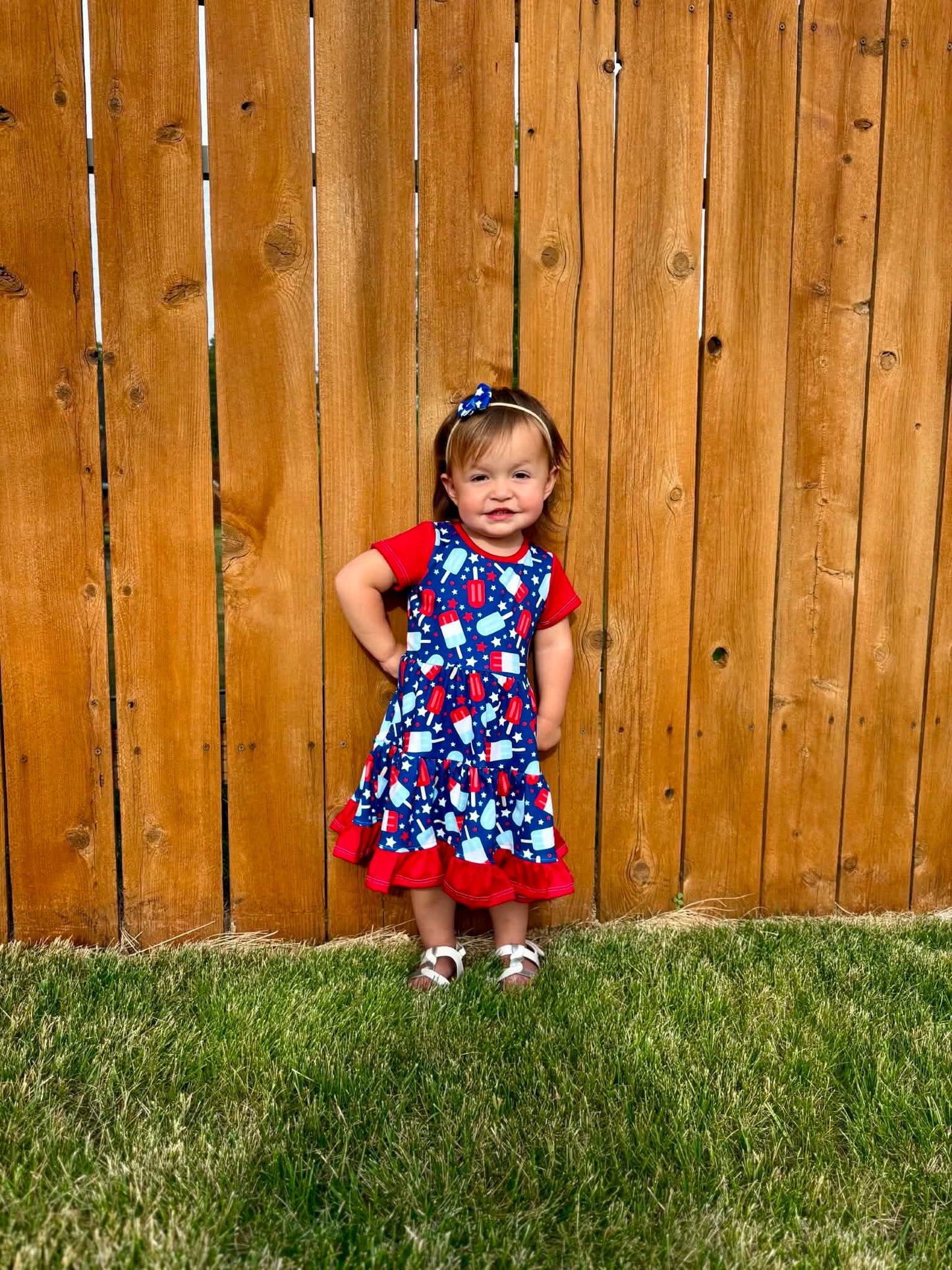 Bomb Pops Ruffle Dress
