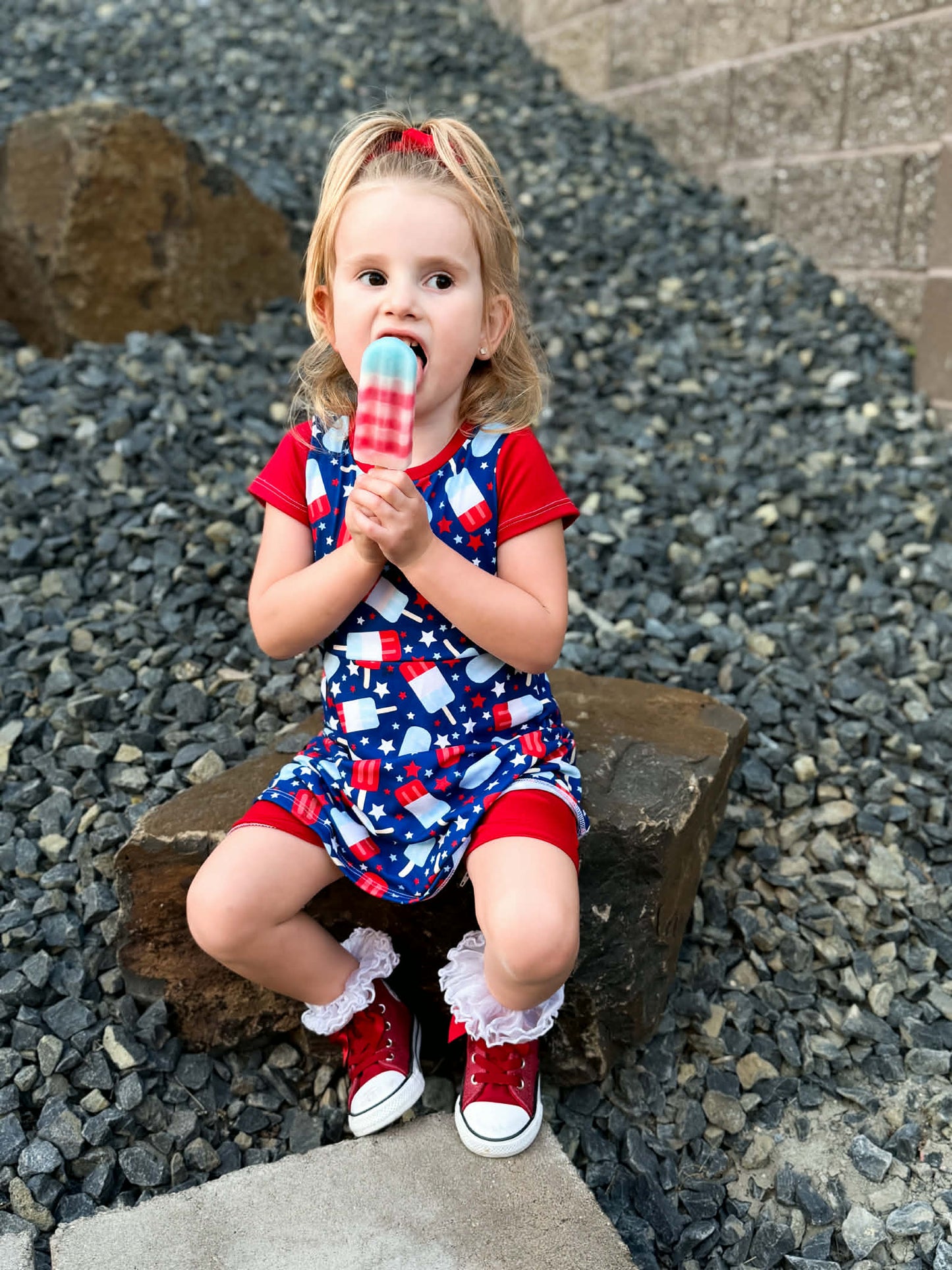 Bomb Pops Skirted Shortease